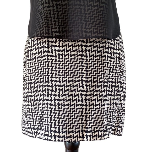 RAG & Bone Black & White Fleet Sleeveless Silk Dress - Picture 5 of 9